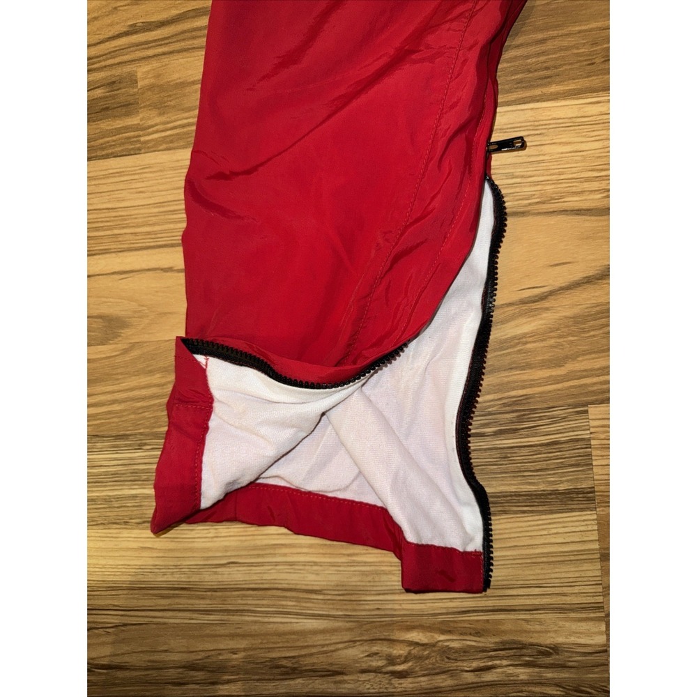 Boathouse vtg Mens Medium‎ Windbreaker Pants Red Nylon Elastic Waist Made In USA - Picture 7 of 9